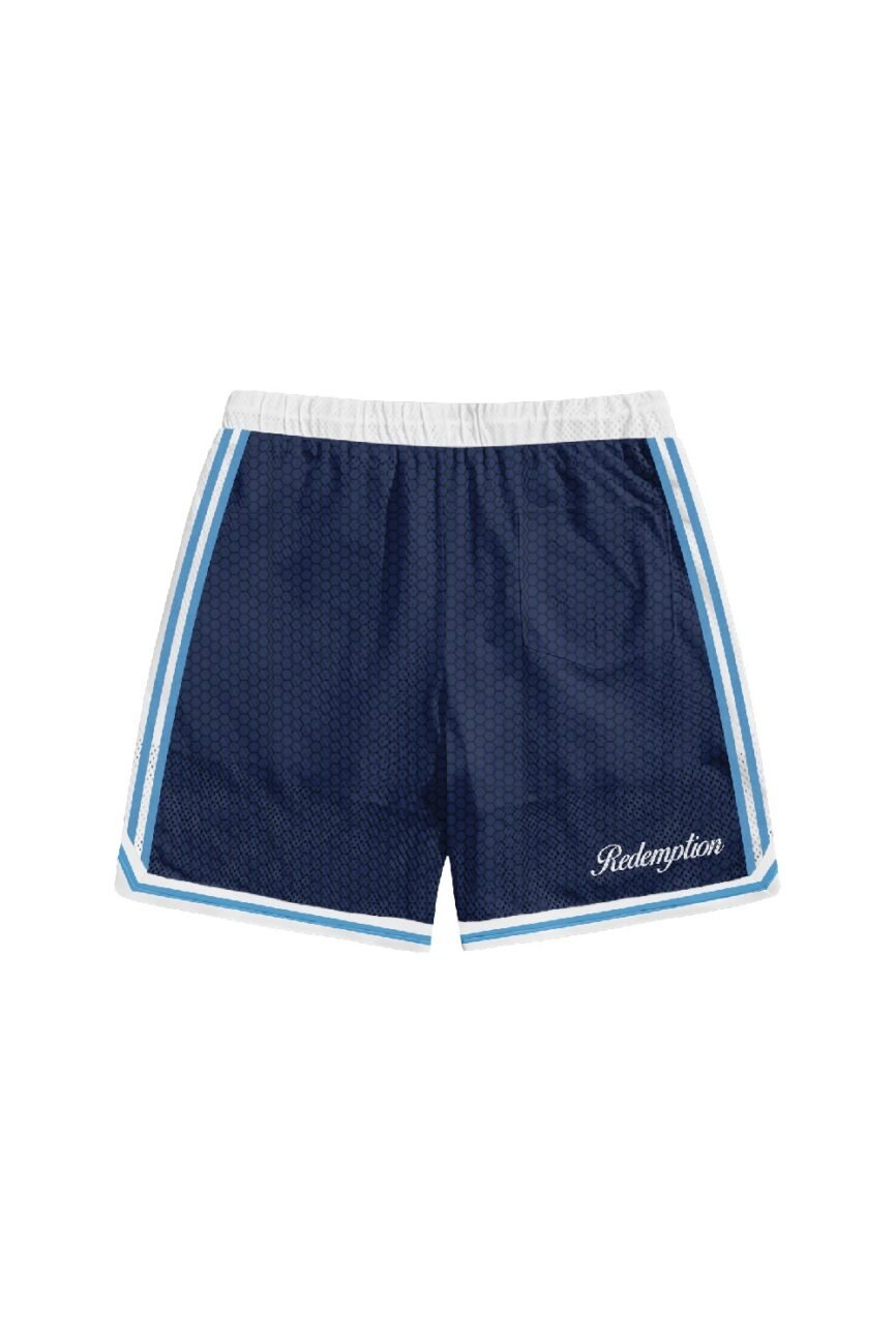 Redemption Revel Nebula Nova Blue Designer Shorts Back