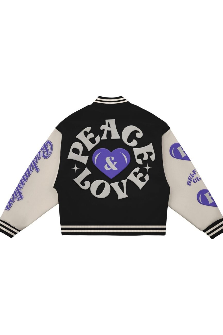 Redemption Revel Zen Zephyr Purple Varsity Jacket Back