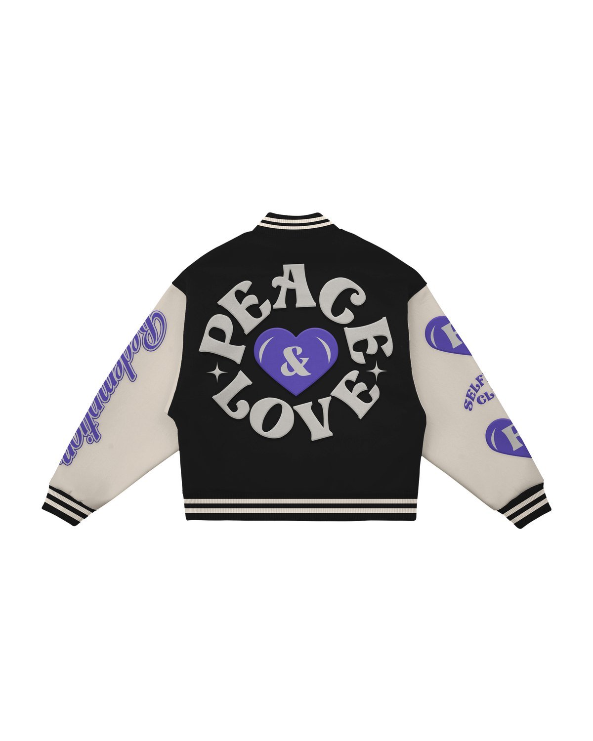 Redemption Revel Zen Zephyr Purple Varsity Jacket Back