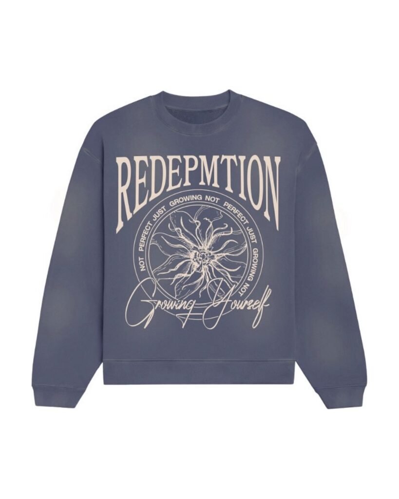 Redemption Revel Harmony Haven Cream Blue Sweatshirt